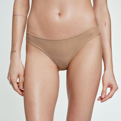 Fine Mesh Bikini Fawn