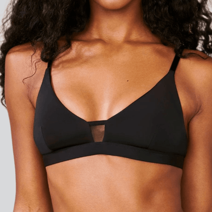 Limitless Wirefree Scoop Bra - Darted Black