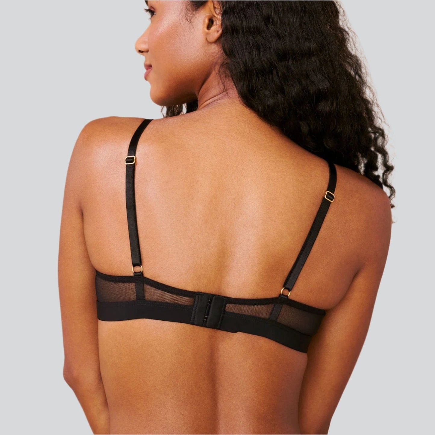 Limitless Wirefree Scoop Bra - Darted Black