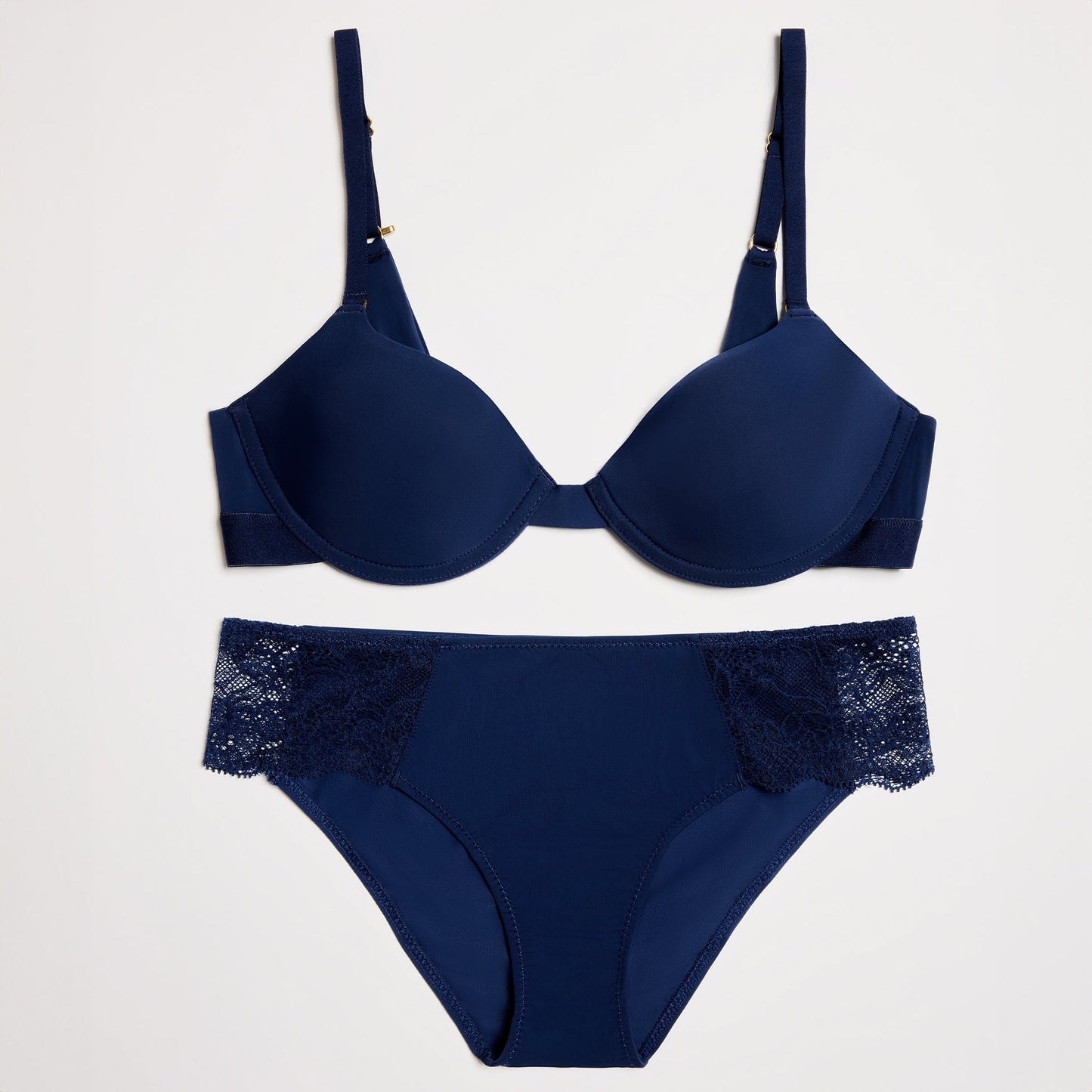 Smooth Lace Bikini Navy