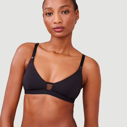 Nursing Wirefree Bra Black