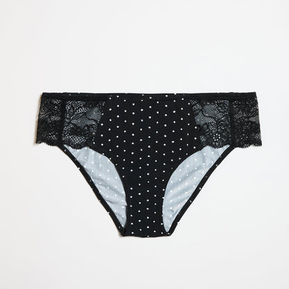 Smooth Lace Bikini Noir Dot